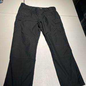 5.11 511 Tactical Series Men's Black Cargo Pants Rip Stop Work Size 38x30